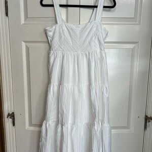 Gilli Womens White Sleeveless Maxi Dress Size Medium NWT